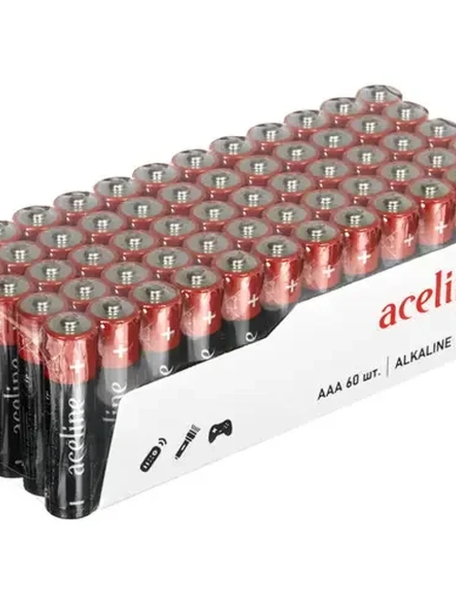 Батарейка Aceline [AAA, щелочная, 60 шт.]