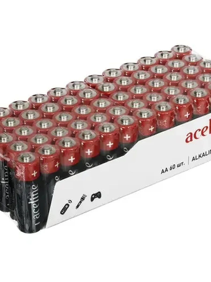 Батарейка Aceline [AA, щелочная, 60 шт.]
