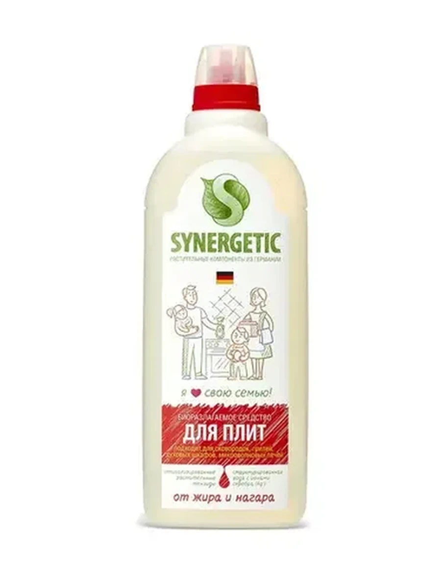Средство чистящее для кухонных плит, Synergetic, гель, 1 л