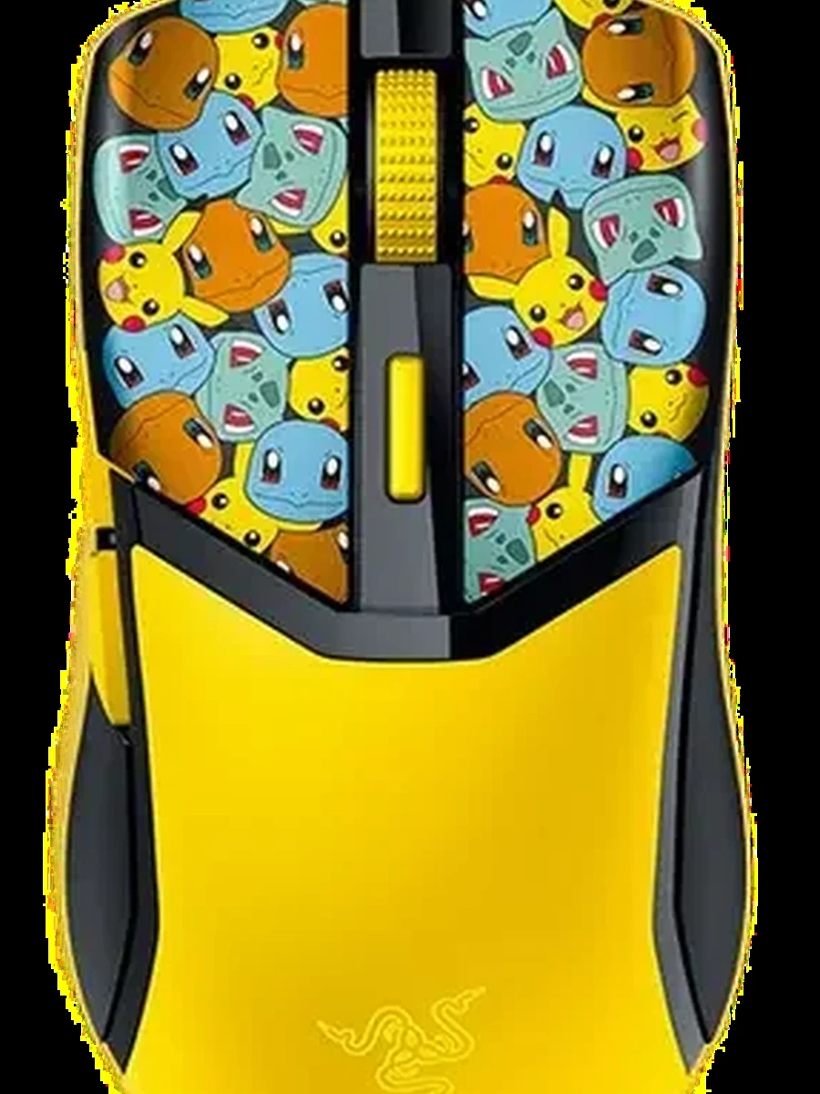 Мышь проводная Razer Cobra - Pokémon Kanto Starters Ed., RGB подсветка, 8500 DPI, 6 кнопок , разноцветная
