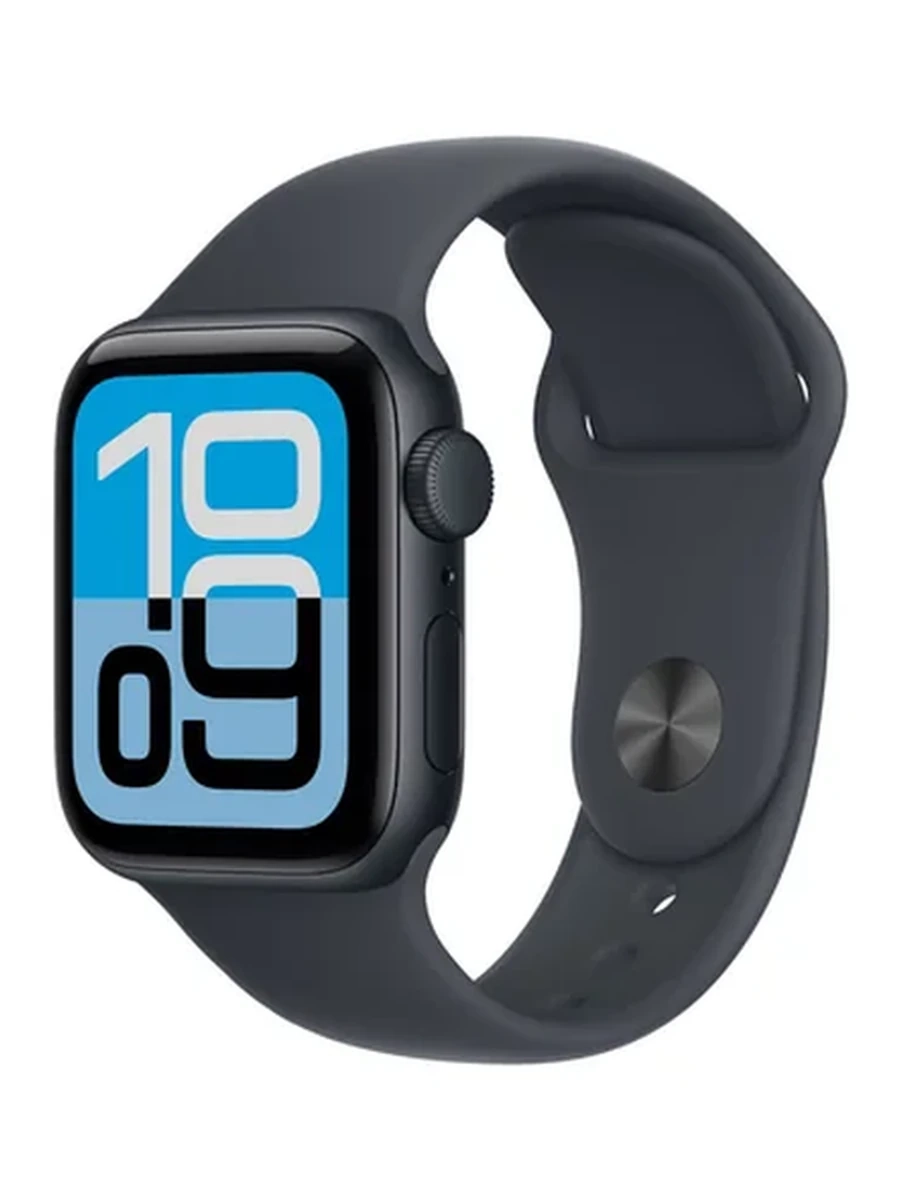 Apple Watch SE 3 GPS, 40mm Midnight Aluminum Case with Midnight Sport Band – M/L