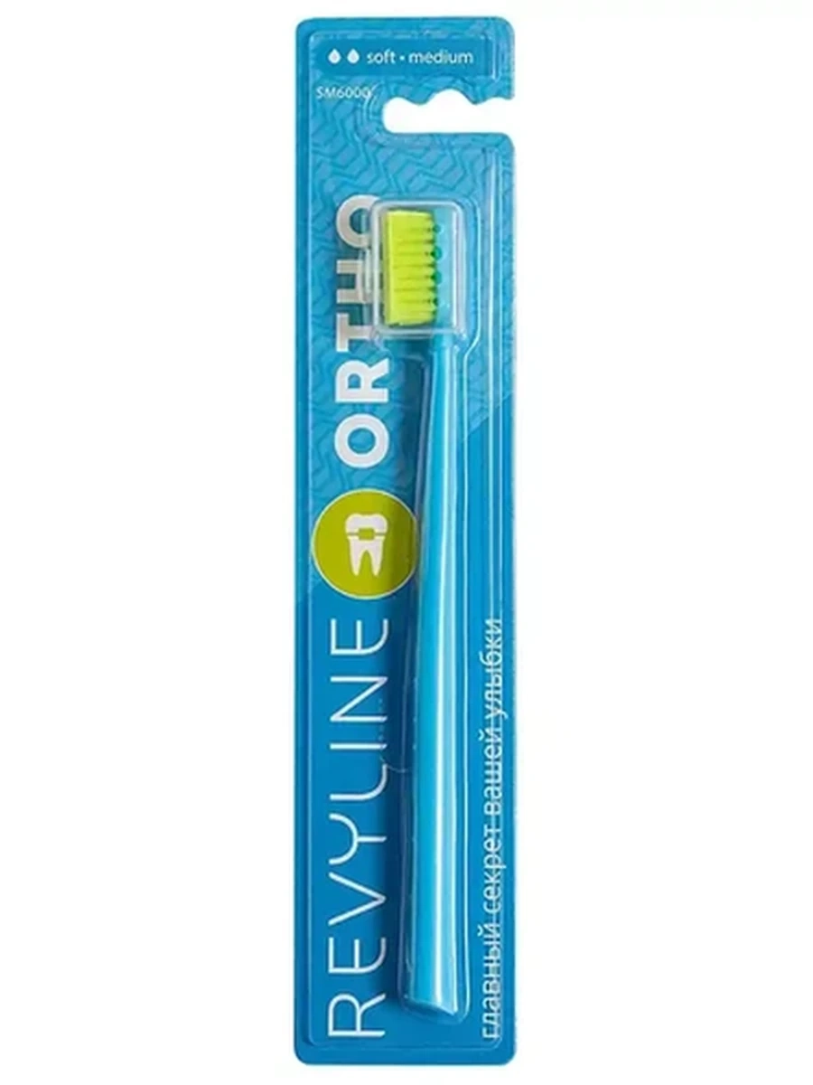Revyline ORTHO SM6000 голубая с салатовым щетка