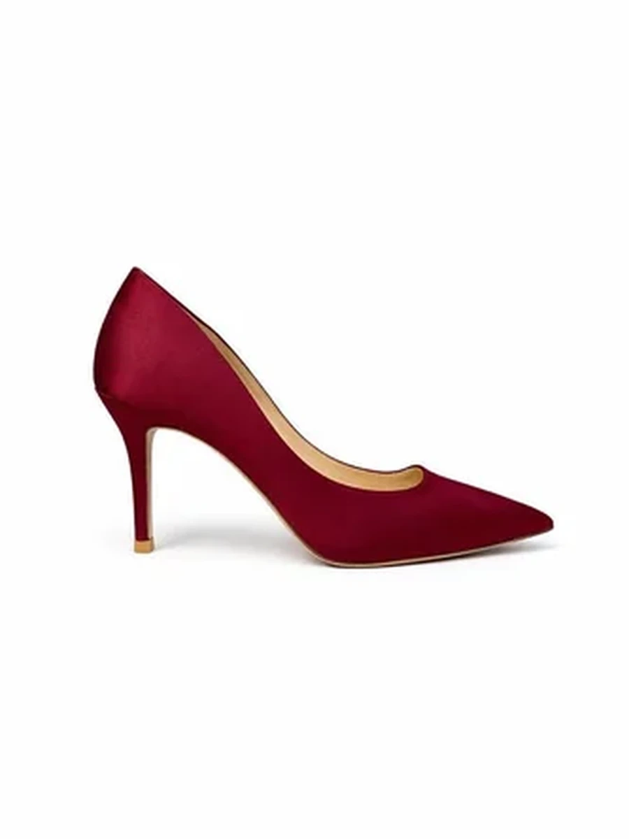 Туфли Атласные бордо