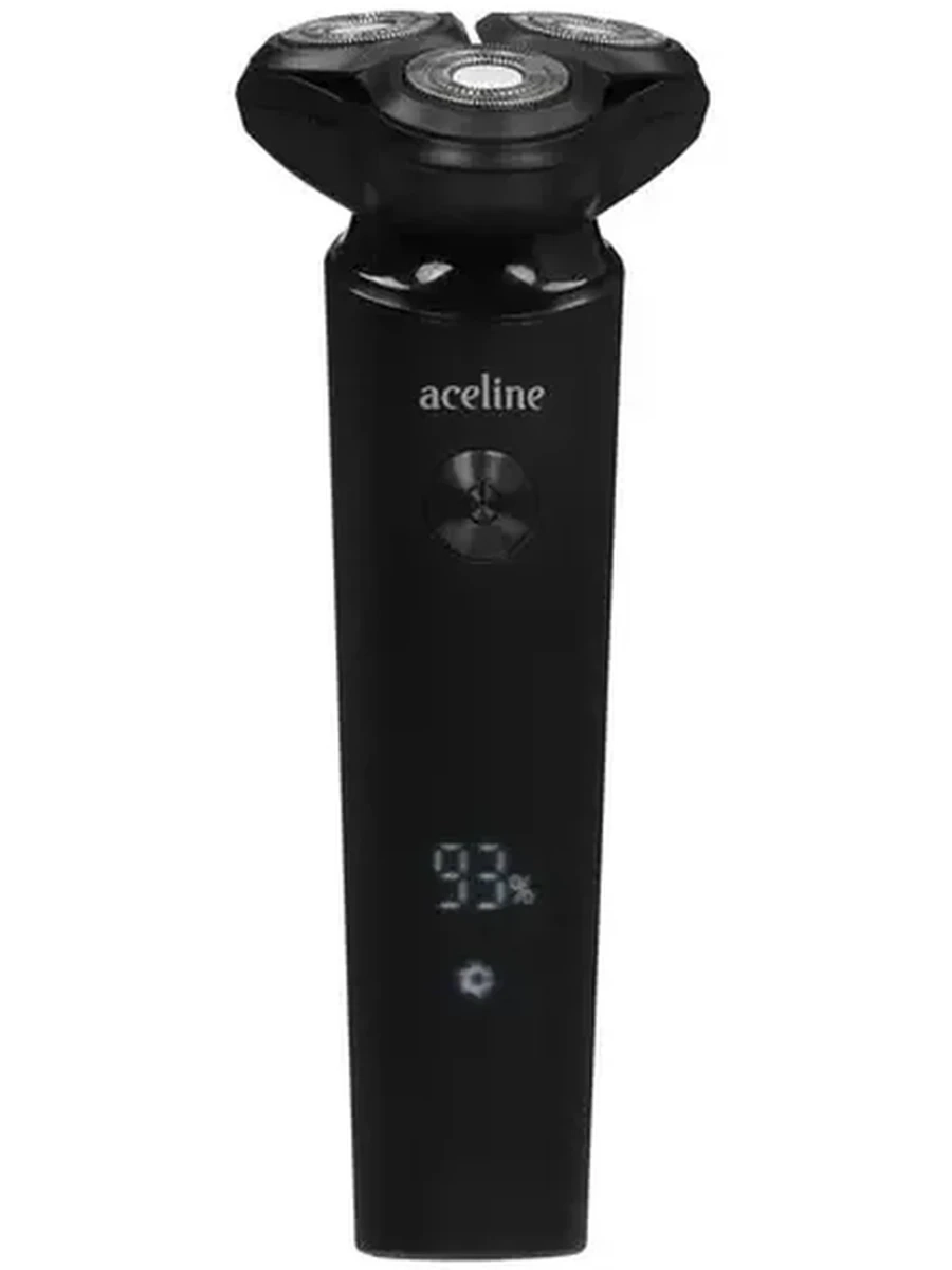 Электробритва Aceline S635SH черная [роторная, бритье: сухое, головок - 3, питание - от аккумулятора]