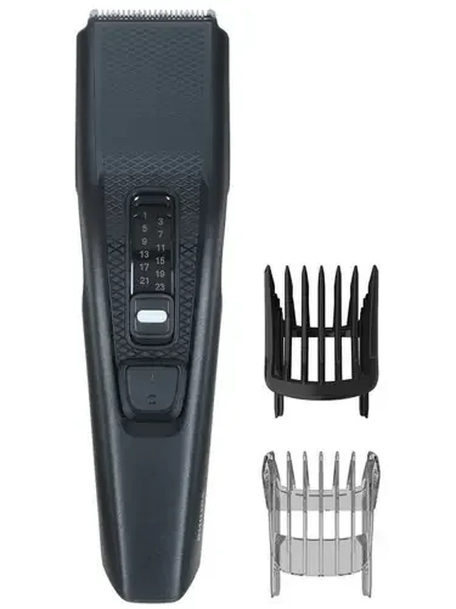 Машинка для стрижки Philips HC3510/15 черный [длина 0.5-23 мм, смена насадок и регулировка, насадок-2, от сети, нерж.сталь]