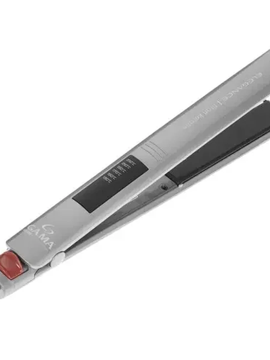 Выпрямитель для волос Ga.Ma Elegance Led Titan Keratin серебристый [230°, режимов-6, 120 мм, покрытие-кератиновое]