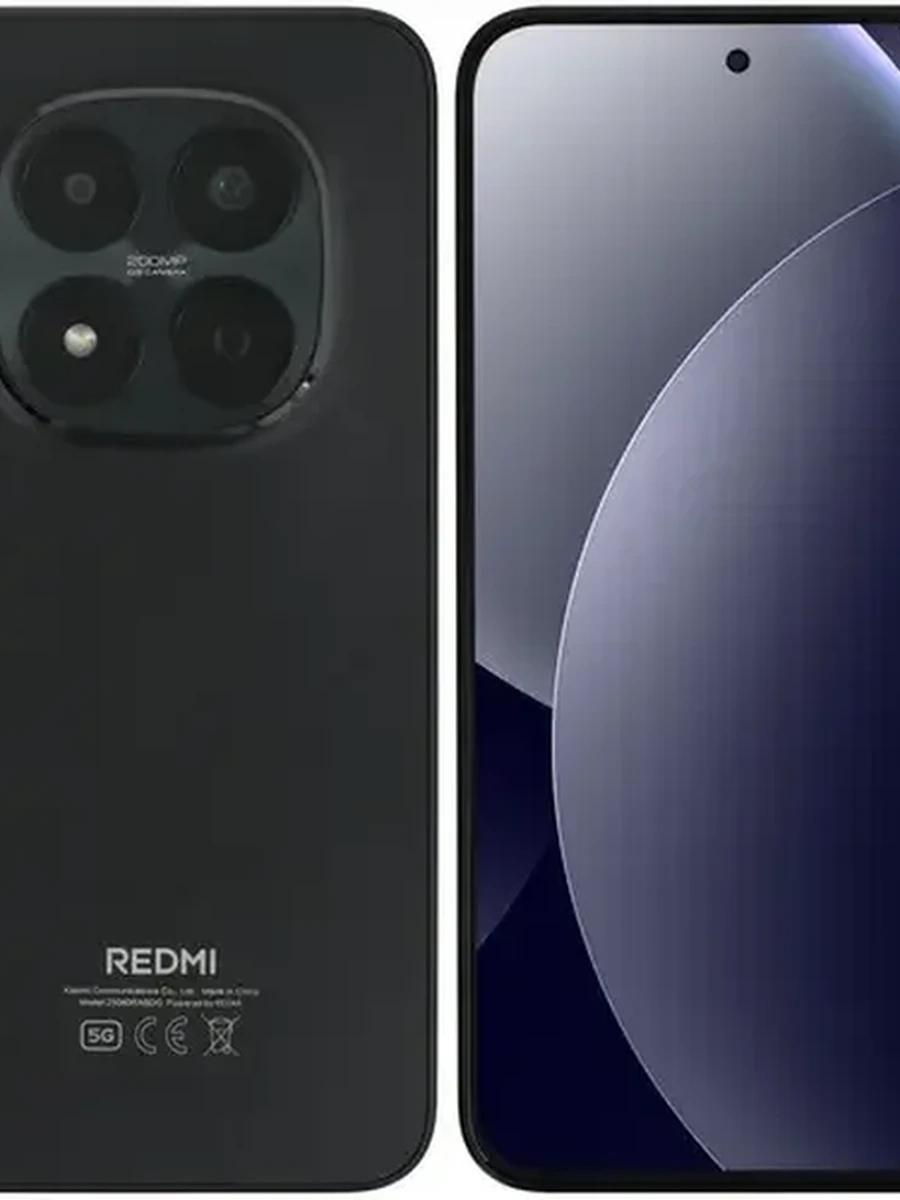 Смартфон Xiaomi Redmi Note 15 Pro 5G 8/256 [6.83"/5G/NFC/Cam200Mpx/6580mAh/Black]