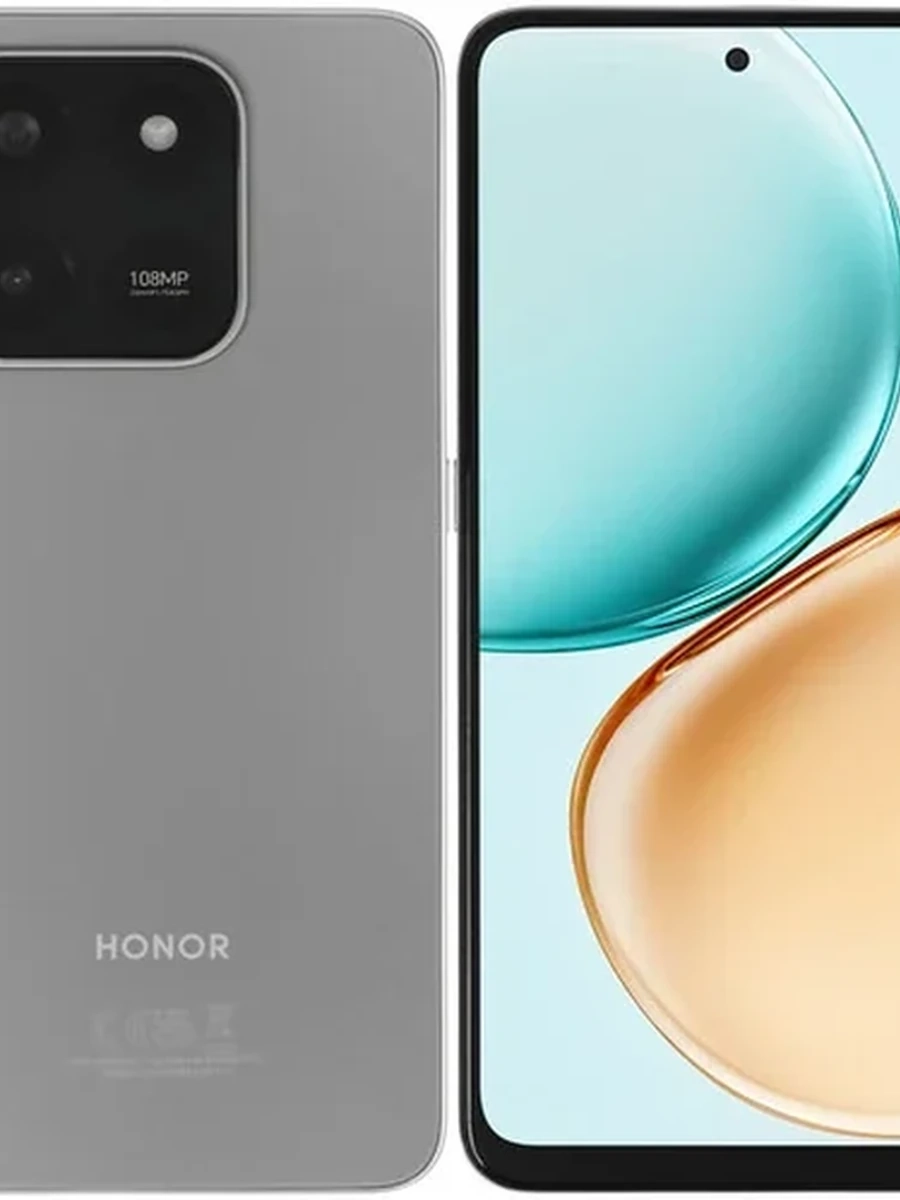 Смартфон Honor X7d 8/128Gb [6,77"/LTE/NFC/108+2 Mpx/6500mAh/Meteor Silver]