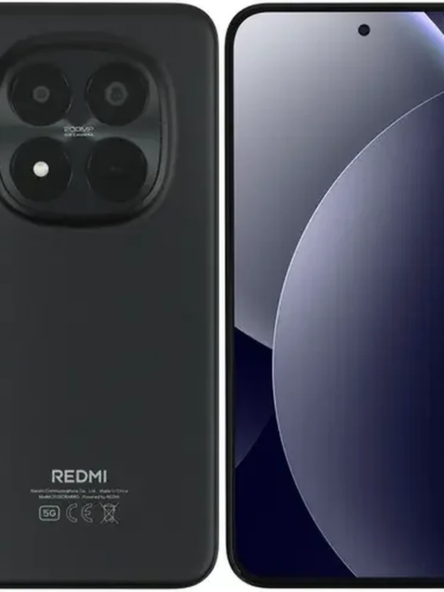 Смартфон Xiaomi Redmi Note 15 Pro+ 5G 8/256 [6.83"/5G/NFC/Cam200Mpx/6500mAh/Black]