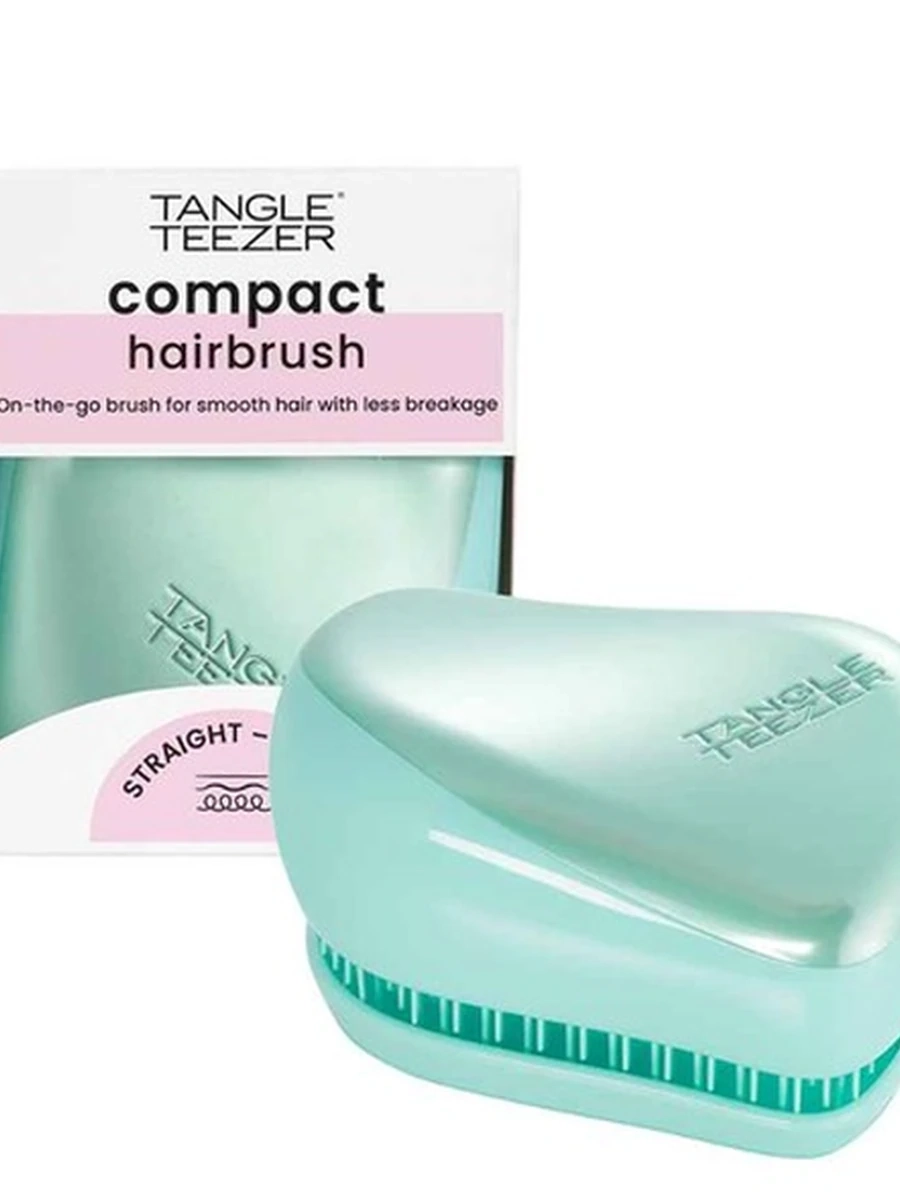 Tangle Teezer Compact Frosted Teal Chrome