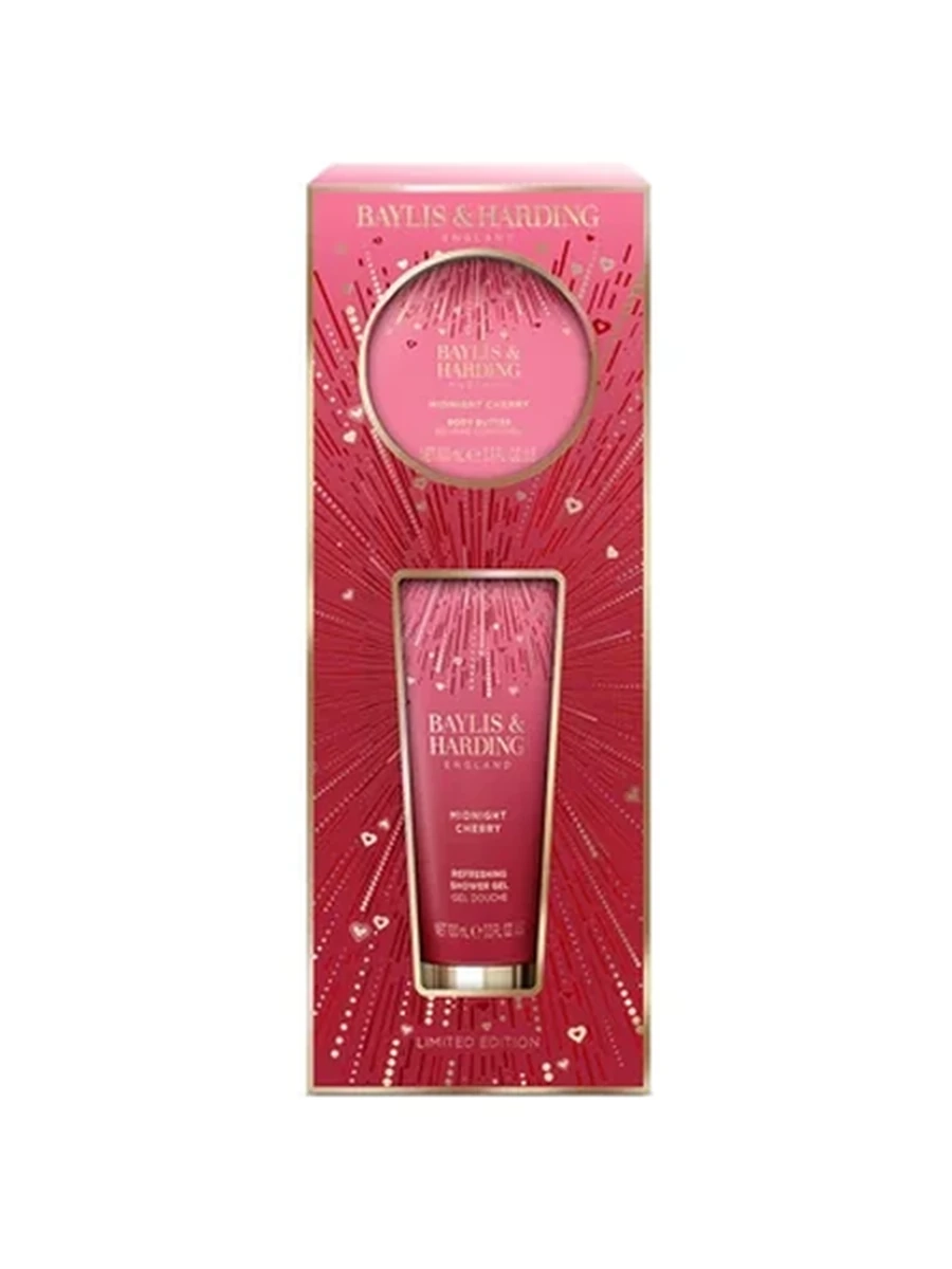 Baylis & Harding Midnight Cherry Body Duo Gift Set