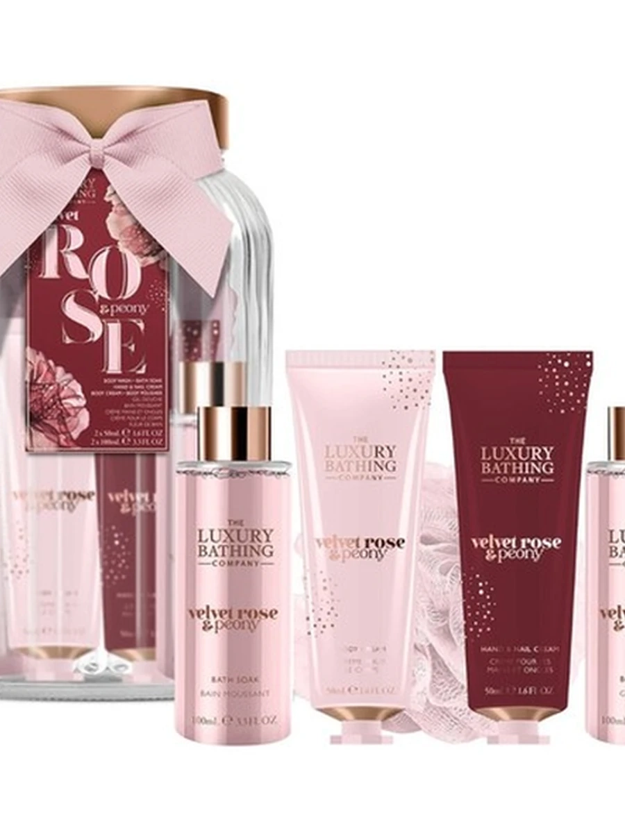 Luxury bathing velvet rose peony glamorous glow pure indulgence set