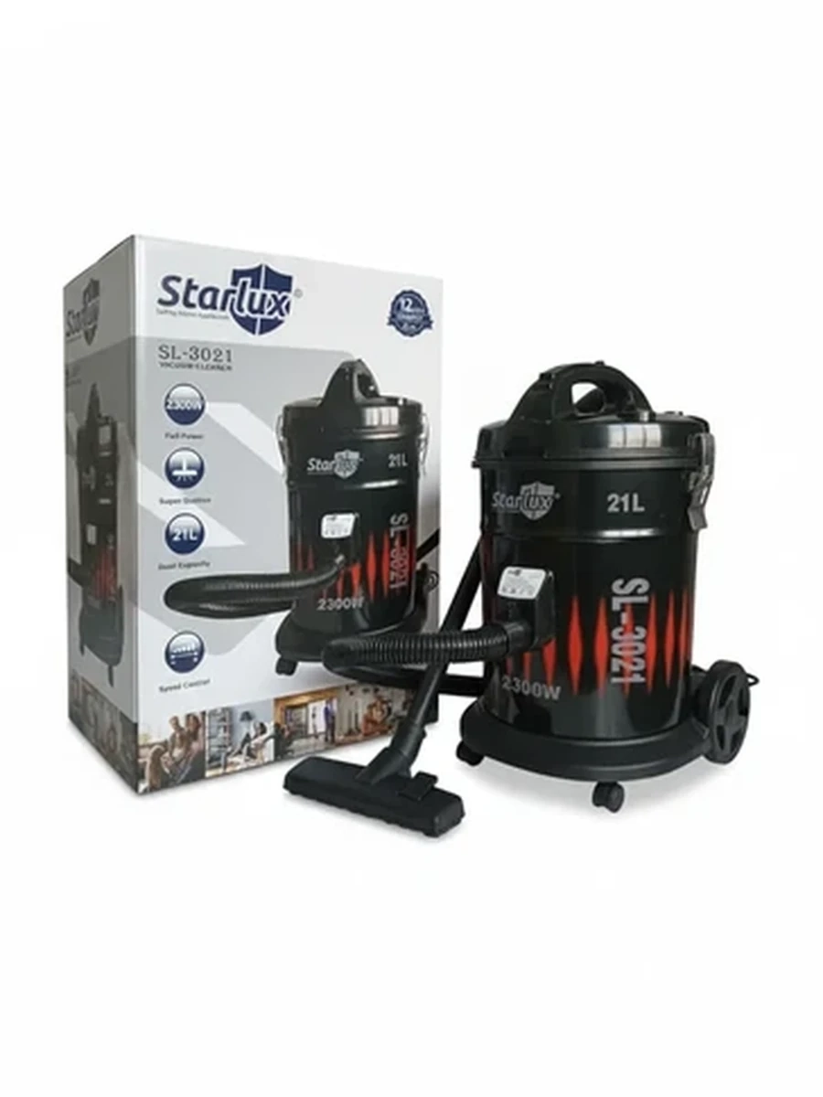 Пылесос Starlux SL-3021 для сухой уборки, мощный, 2300 Вт, 21 л