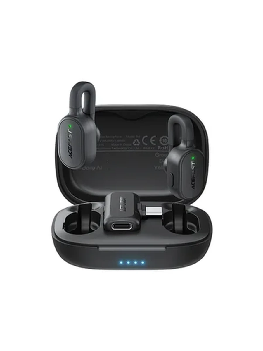 Беспроводной Петличный Микрофон ACEFAST R4 wireless lavalier microphone,black