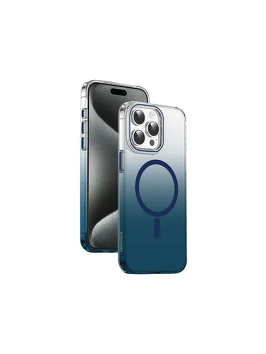 Чехлы KEEPHONE KP MC0133 AURORA PRO MagSafe Iphone iP 15Pro Blue
