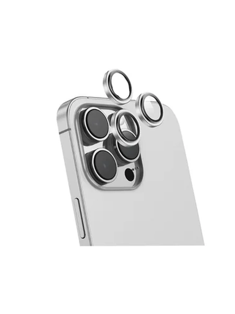 Защитное стекло на Камеру KEEPHONE KP-SPL010 3D SPIRAL phone 15 Pro/iP 15 Pro Max(Silver)