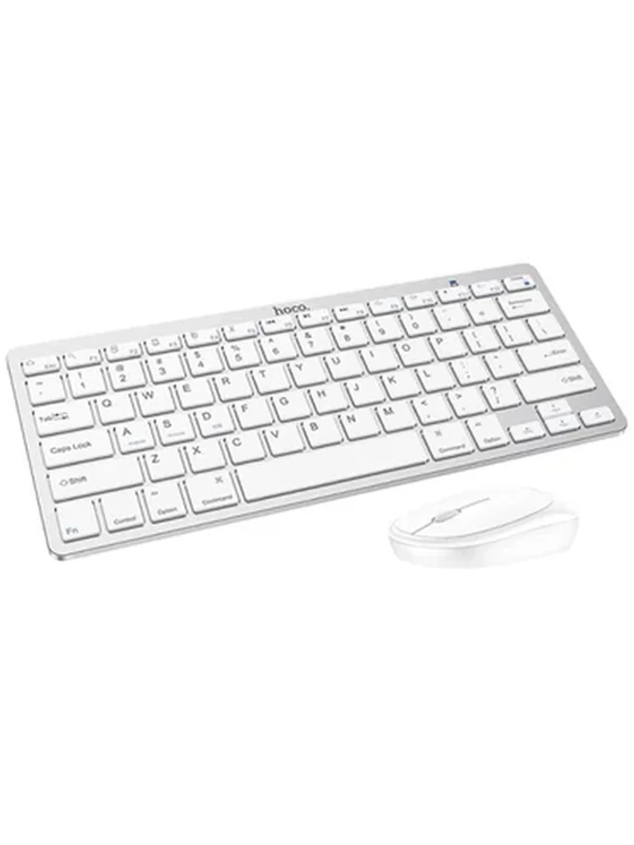 Клавиатура HOCO DI05 BT wireless keyboard and mouse set(english version) White