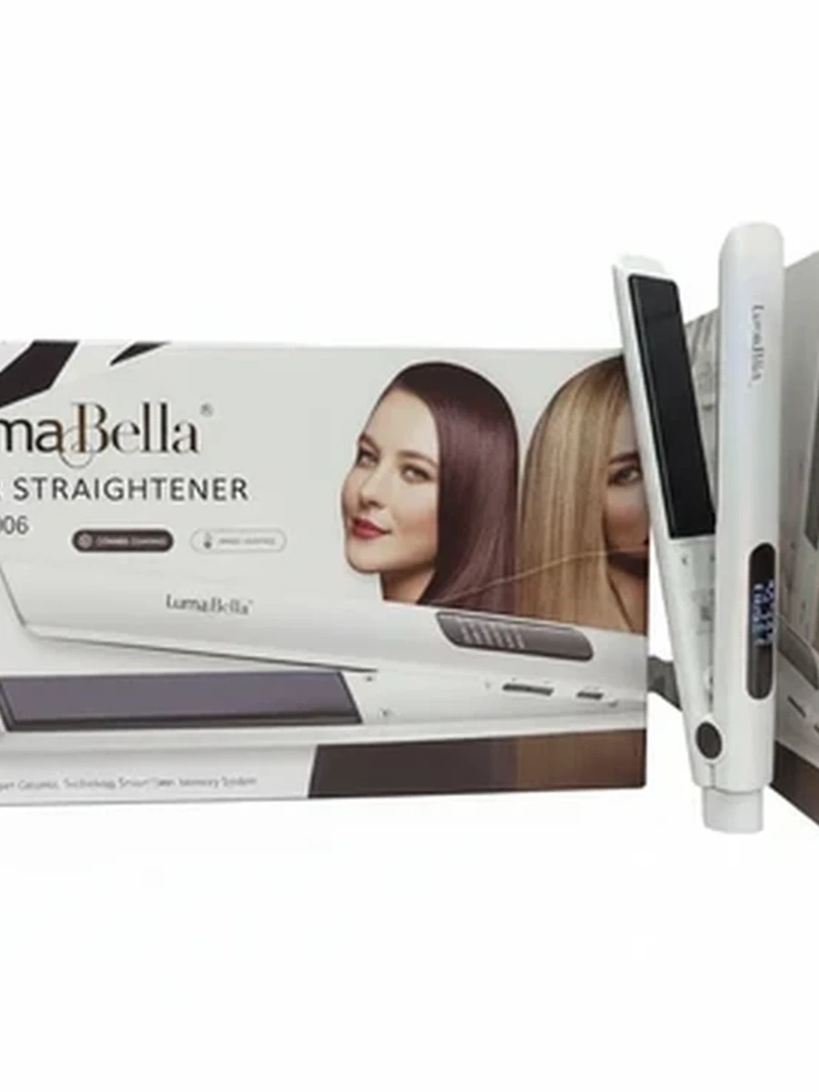 Выпрямитель для волос LumaBella LB-65006 с керамическим покрытием и дисплеем