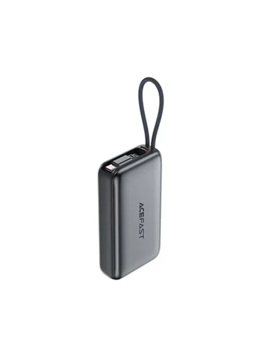 Power Bank ACEFAST M32 PD35W fast charging power bank with telescopic cable 10000mAh,silveCCC metal