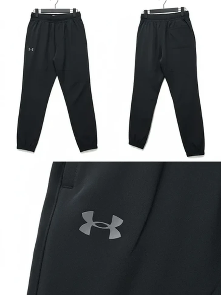 Брюки спортивные мужские Under Armour черные джоггеры для тренировок