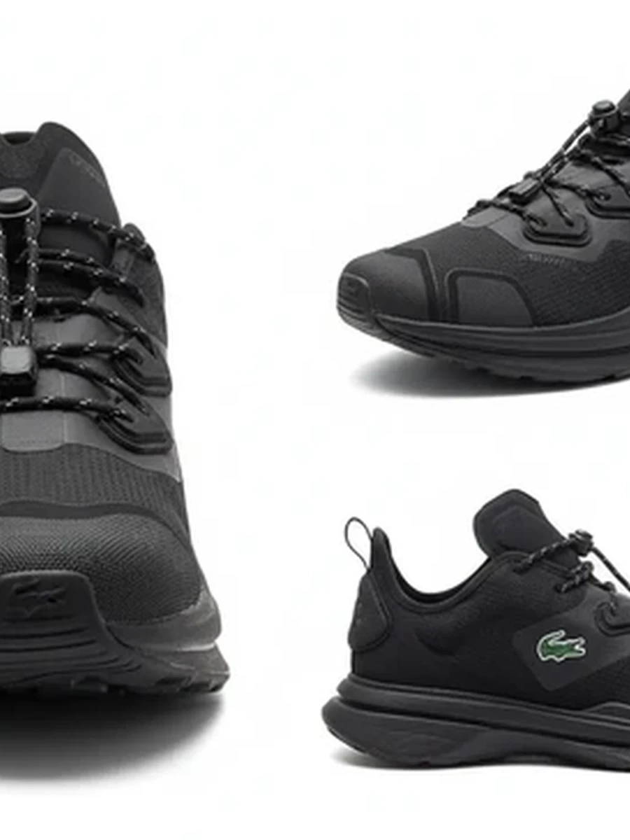Мужские кроссовки Lacoste с мембраной GORE-TEX черные для активного отдыха