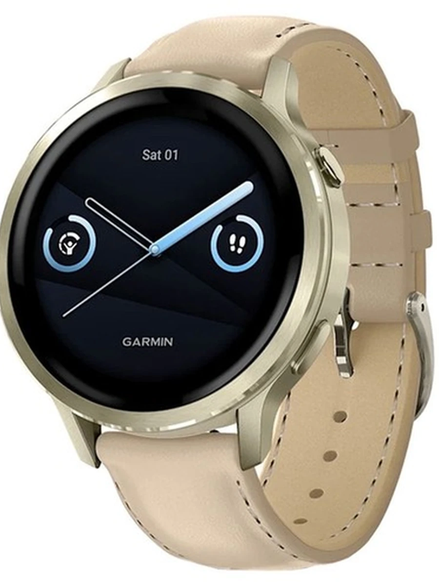 Garmin Venu 4 41mm кожанный ремешок и силиконовый