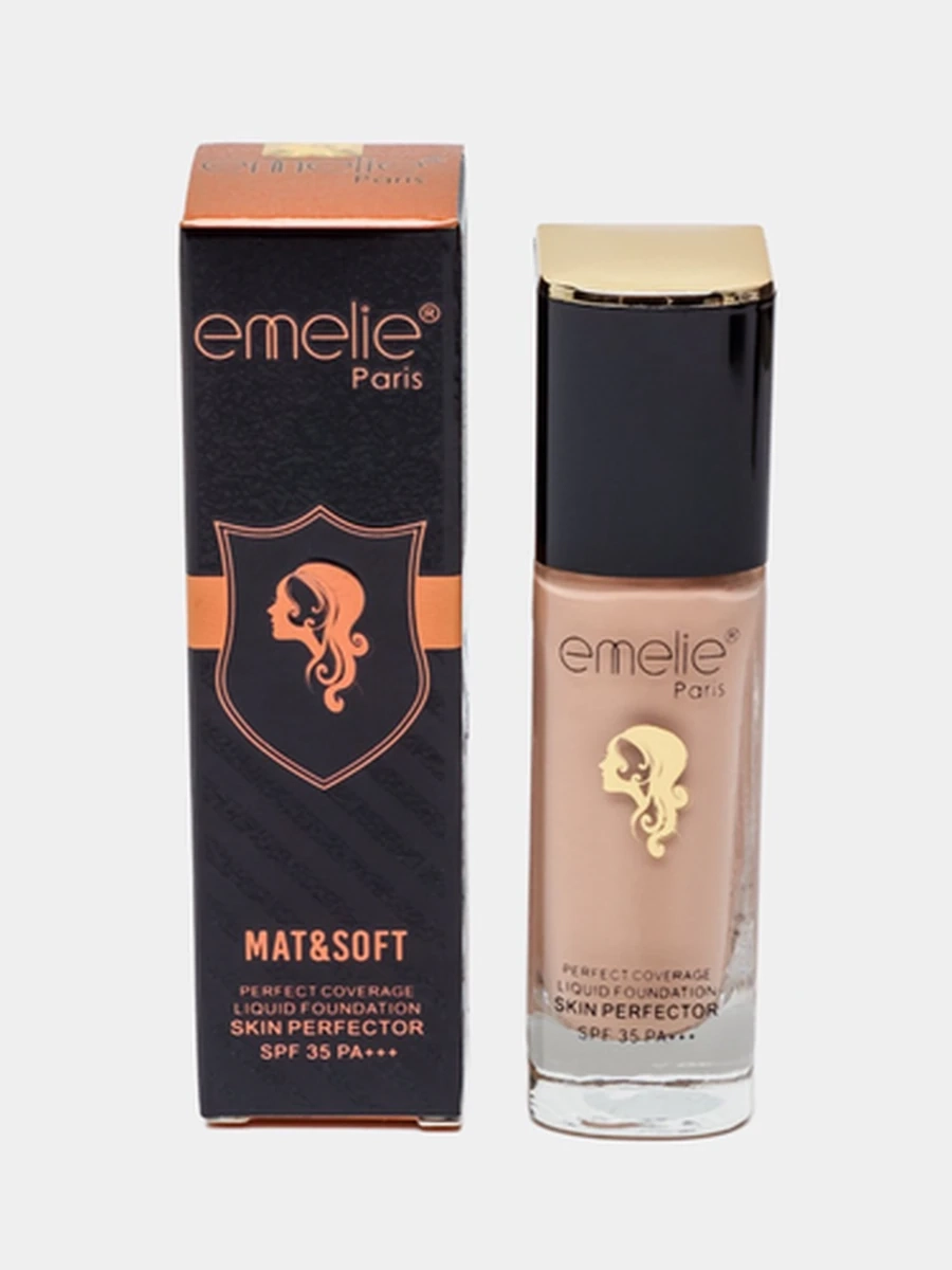 Тональный крем Emelie Mat & Soft, SPF 35 +++ 02тон