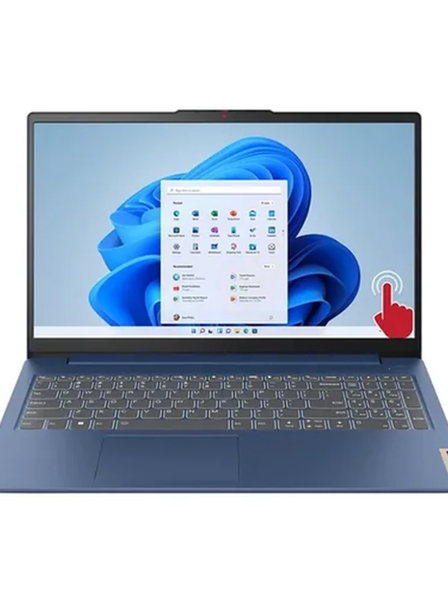 Ноутбук Lenovo IdeaPad 1 [15.6"], (Intel Core i5-1335U 10/12, 4.60ГГц, 12МБ, 10нм), 12ГБ DDR4, 2000ГБ NVME, 15.6" IPS + Touch 1920x1080, NO, Синий