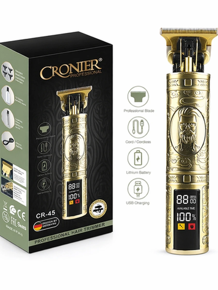 Профессиональный триммер для волос Модель: CRONIER CR-45