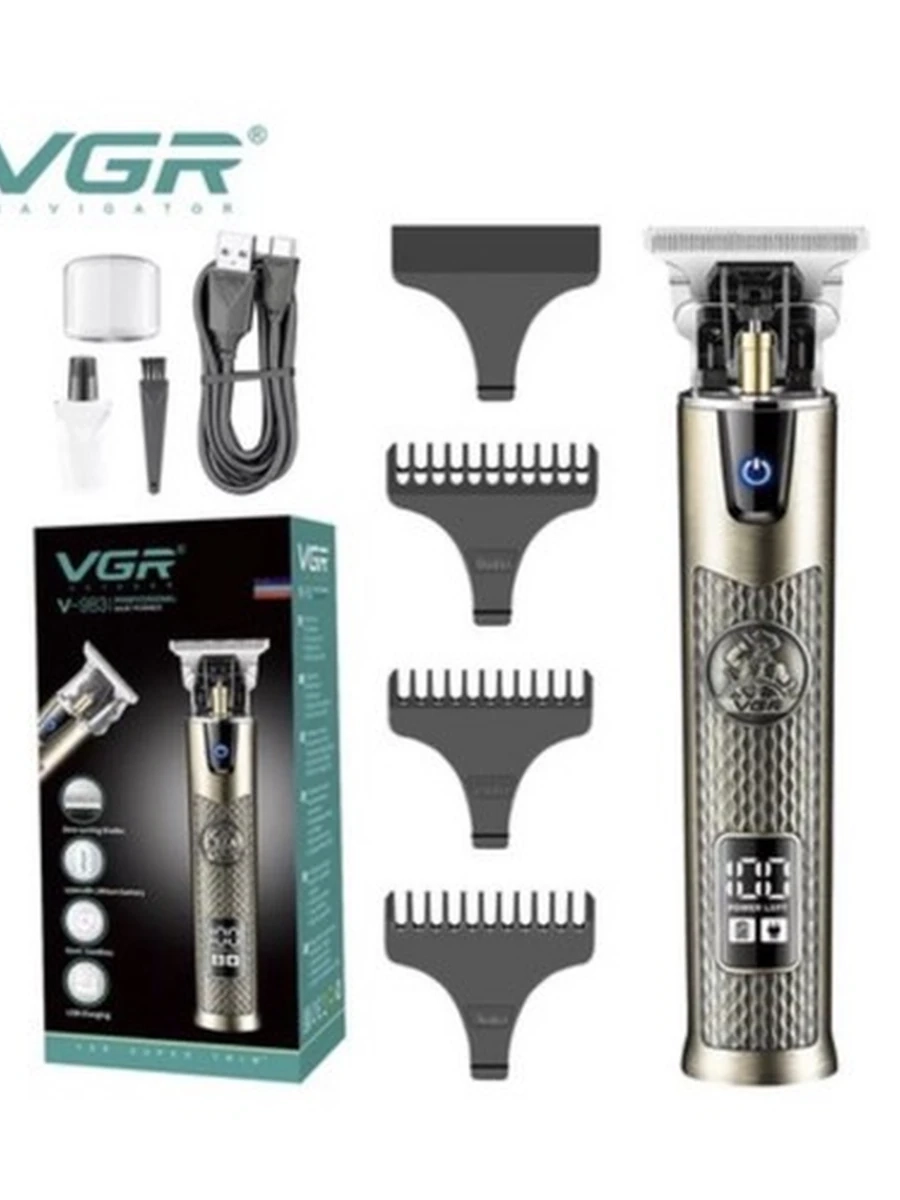 Профессиональный триммер VGR V-983 для стрижки волос, бороды и усов