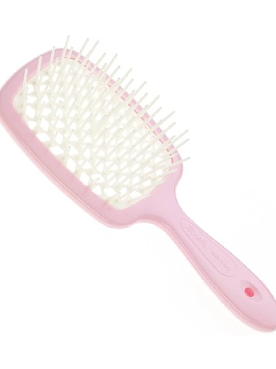 Термостойкая расческа для волос Janeke superbrush нежно-розовый+белый