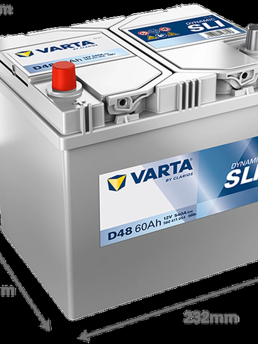 АКБ 60 Ah Varta Blue Dynamic (азия высокий) D48