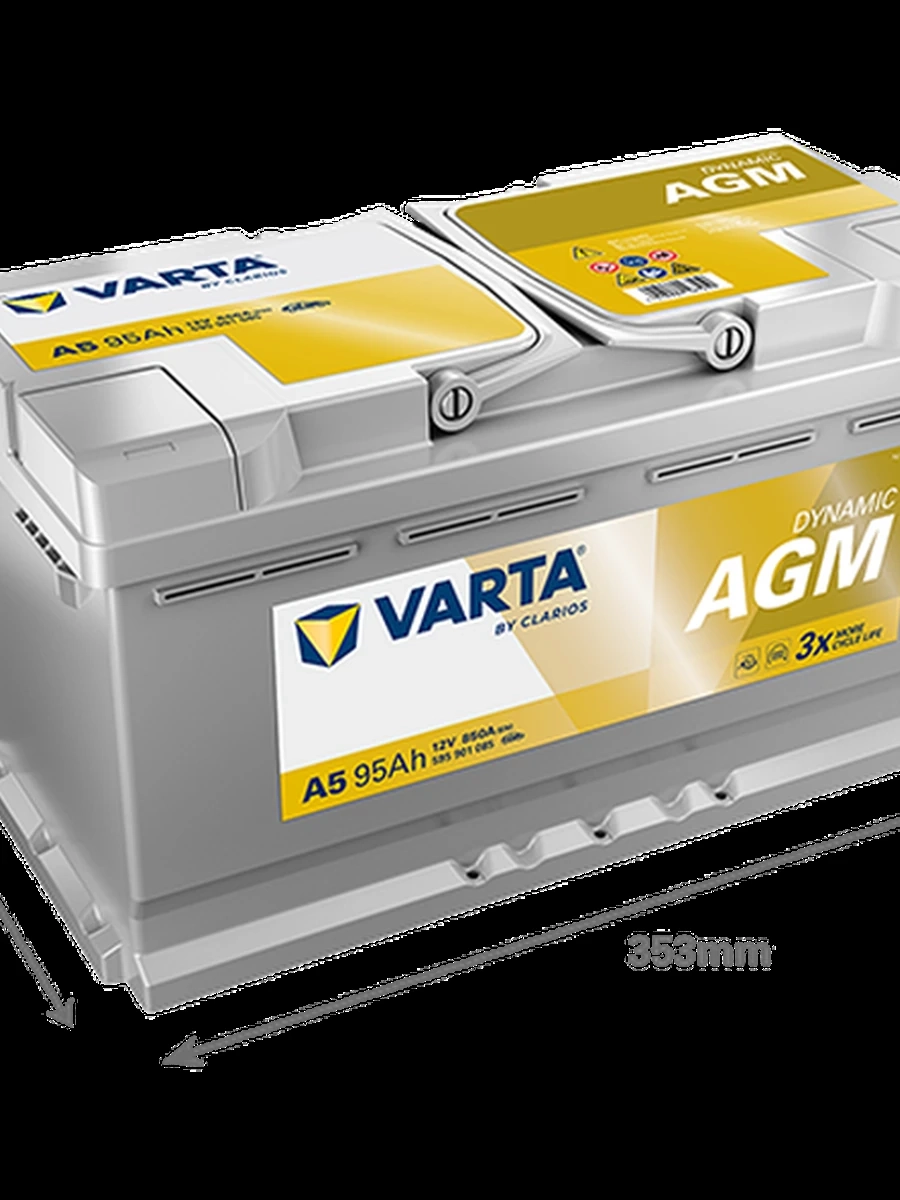 АКБ 95 Ah Varta AGM (низкий) G14