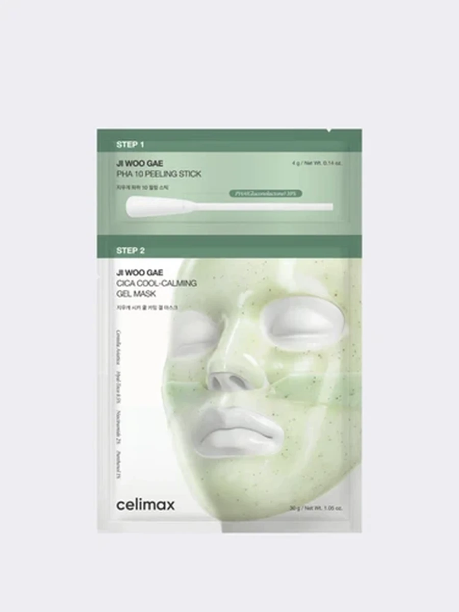 Celimax Ji Woo Gae Cica PHA Peel 2-Step Gel Mask