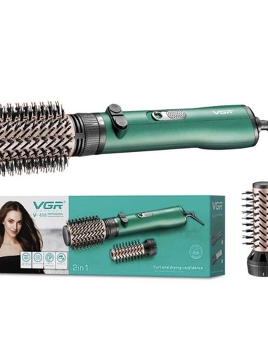 Профессиональная фен-щетка VGR V-498 Green