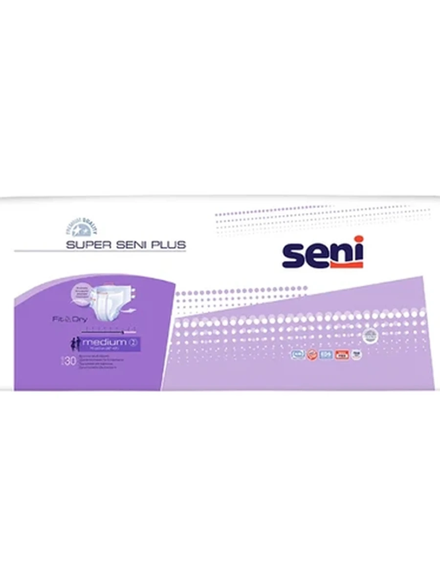 Подгузники для взрослых Super SENI Plus medium 30шт