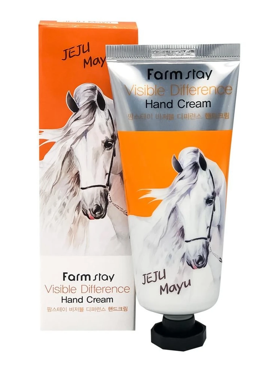 Крем для рук Farmstay Visible difference Horse oil 100 г