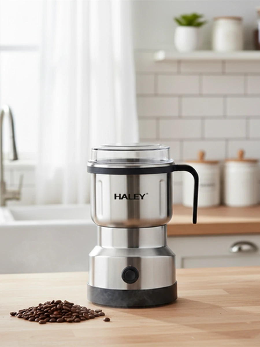 Электрическая кофемолка 500 гр  — 300Вт, стальные ножи, для кофе, орехов и специй