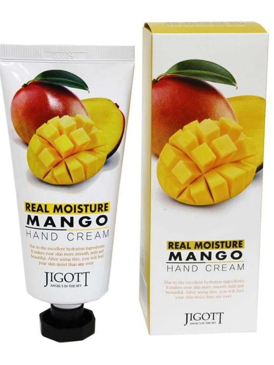Крем для рук Jigott Real Moisture с экстрактом манго 100мл.