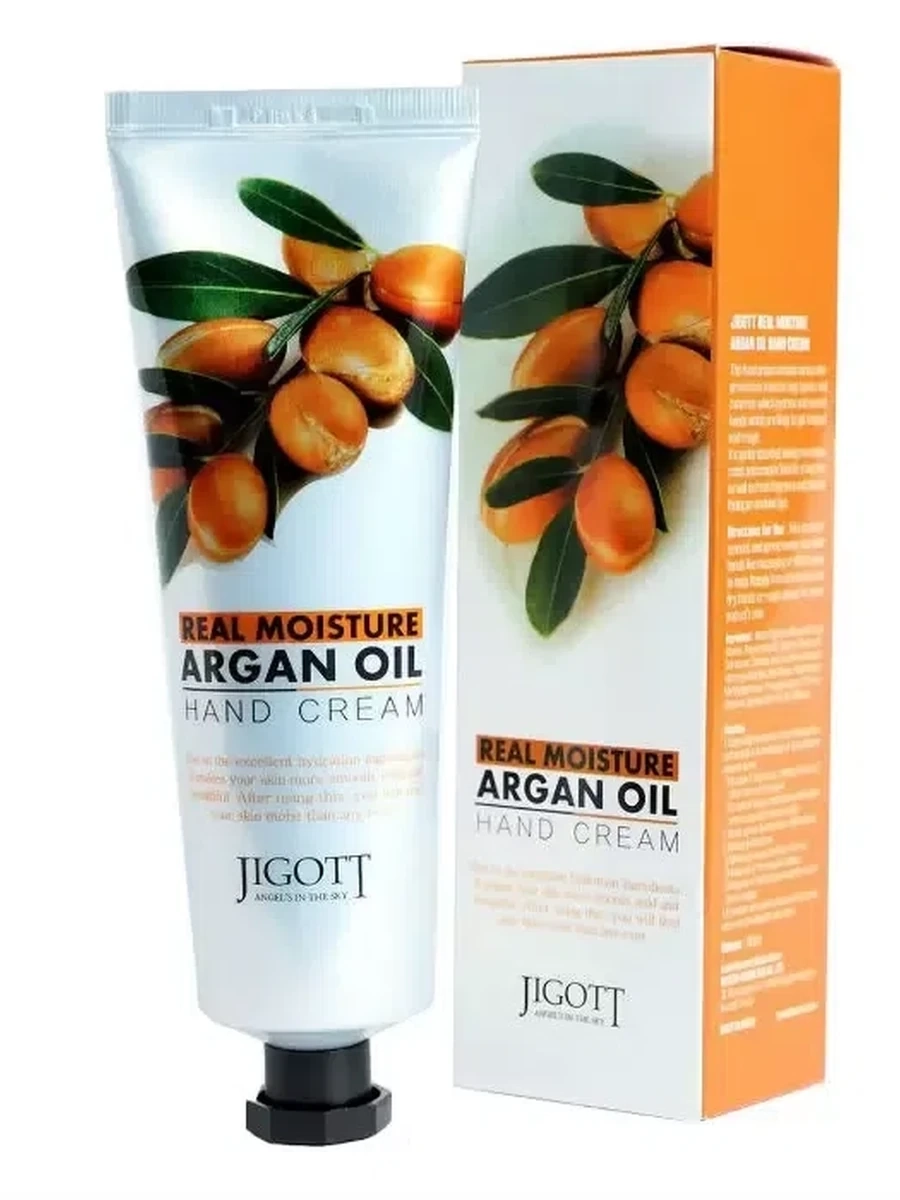 Jigott Hand Real Moisture Крем для рук с аргановым маслом, 100 мл