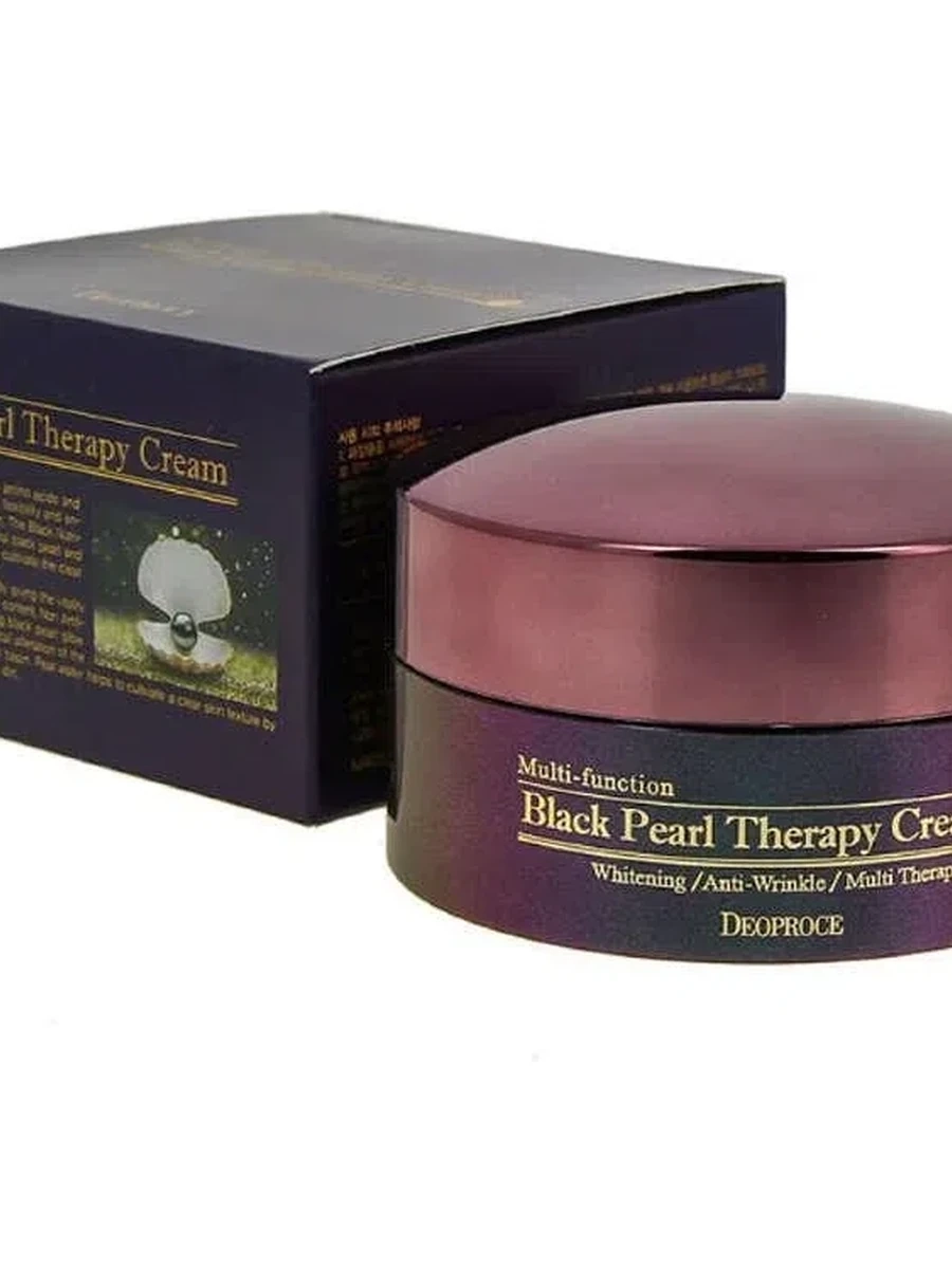 Осветляющий крем Deoproce Black Pearl Therapy Cream