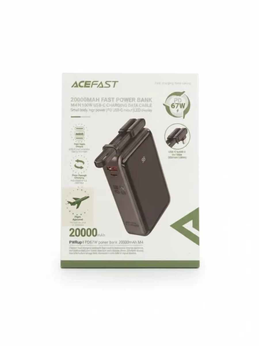 Внешний аккумулятор Power Bank Acefast M4 20000 мАч с быстрой зарядкой PD 67W