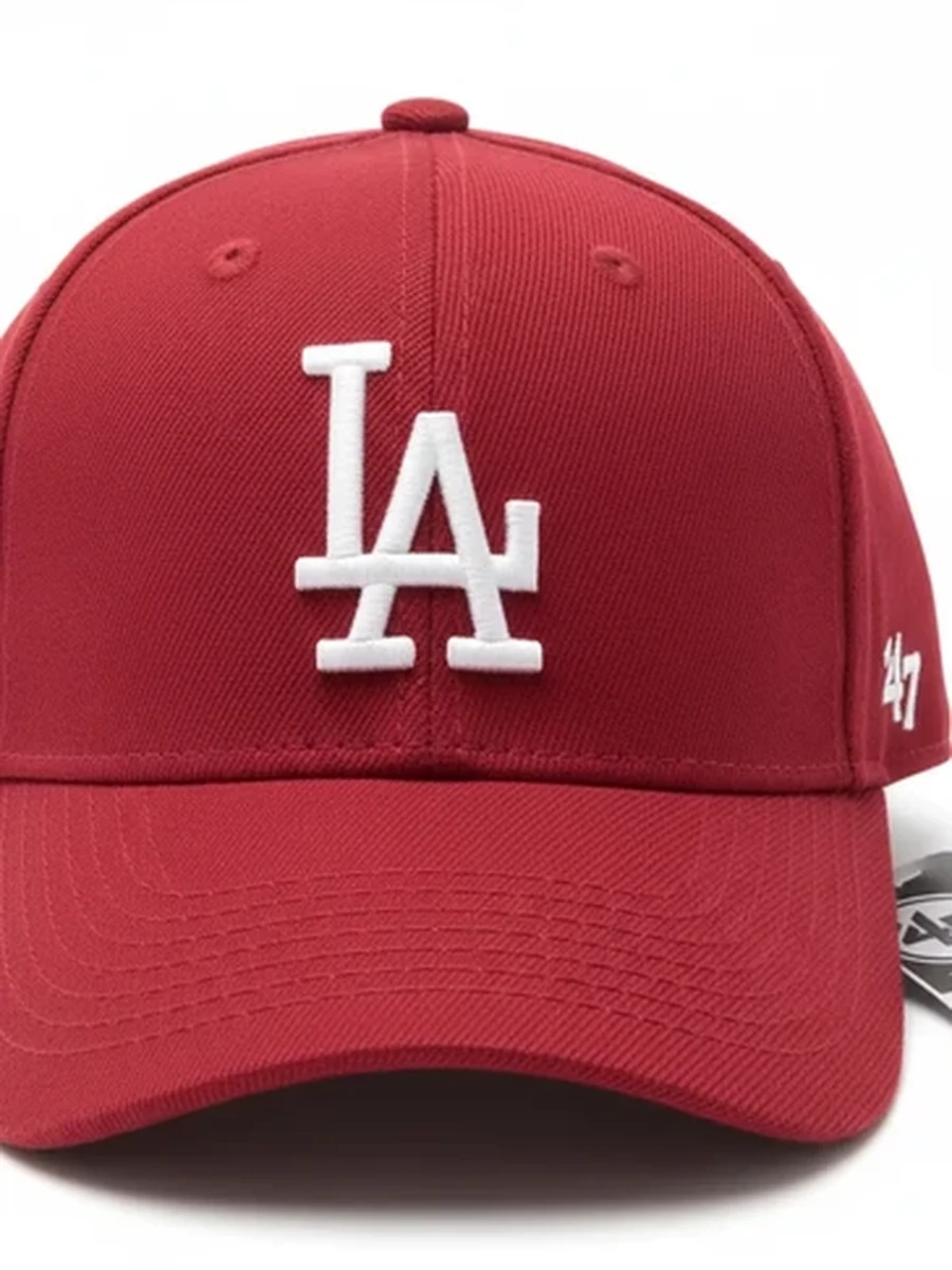 Красная бейсболка 47 Brand MVP LA Dodgers с регулируемым размером
