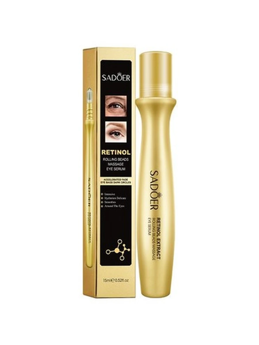 SADOER Retinol Rolling Beads Massage Eye Serum