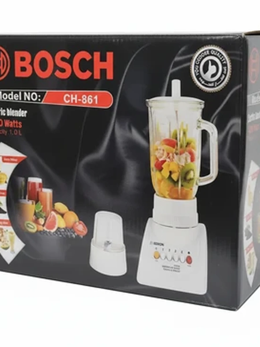 Стационарный электрический блендер Bosch CH-861 400 Вт для смузи и коктейлей