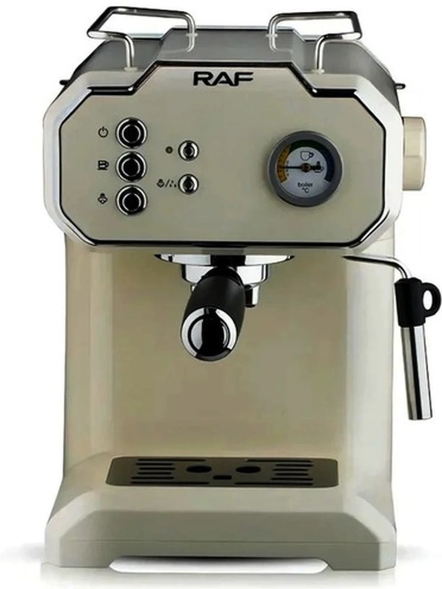 Кофеварка, кофемашина рожковая c капучинатором RAF R104W