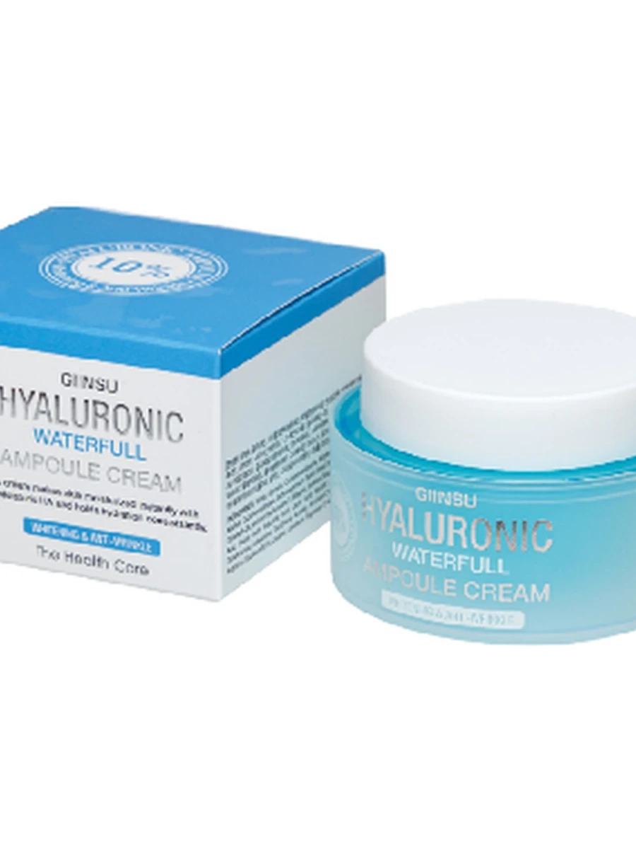 Giinsu Крем с Гиалуроновой к-той Hyaluronic Waterfull Ampoule Cream 10%. 65 мл