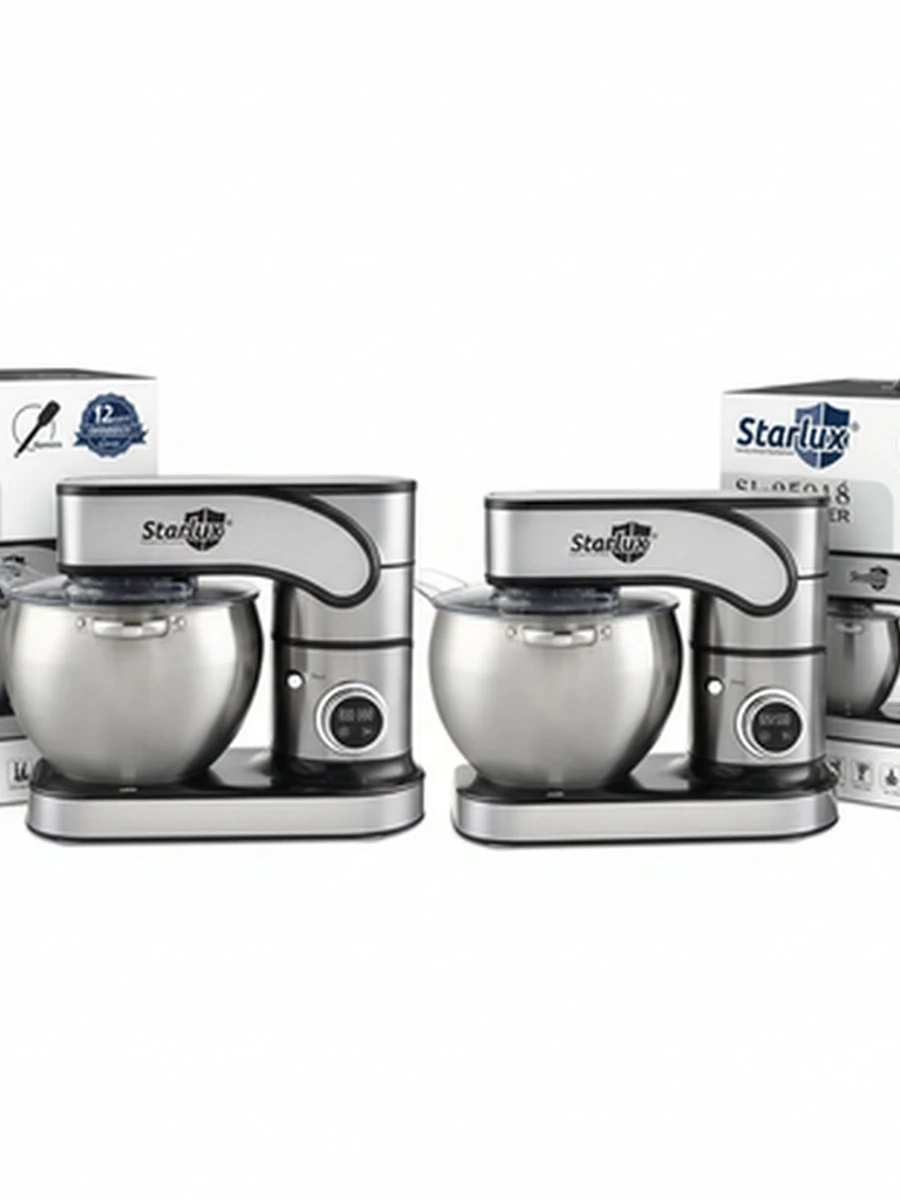Планетарный миксер-тестомес Starlux SL-25018, 2000 Вт, с чашей 10 л