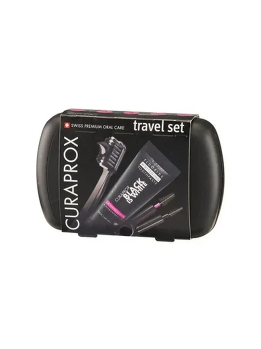 Curaprox Travel Set Black is White