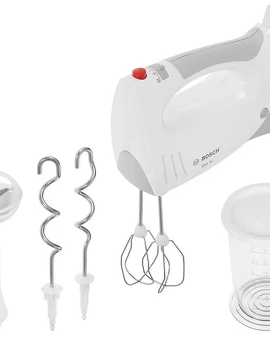 Миксер Bosch MFQ 3540 [450 Вт, ручной, скоростей - 5, корпус - пластик, насадок - 3 шт, серый KZ]